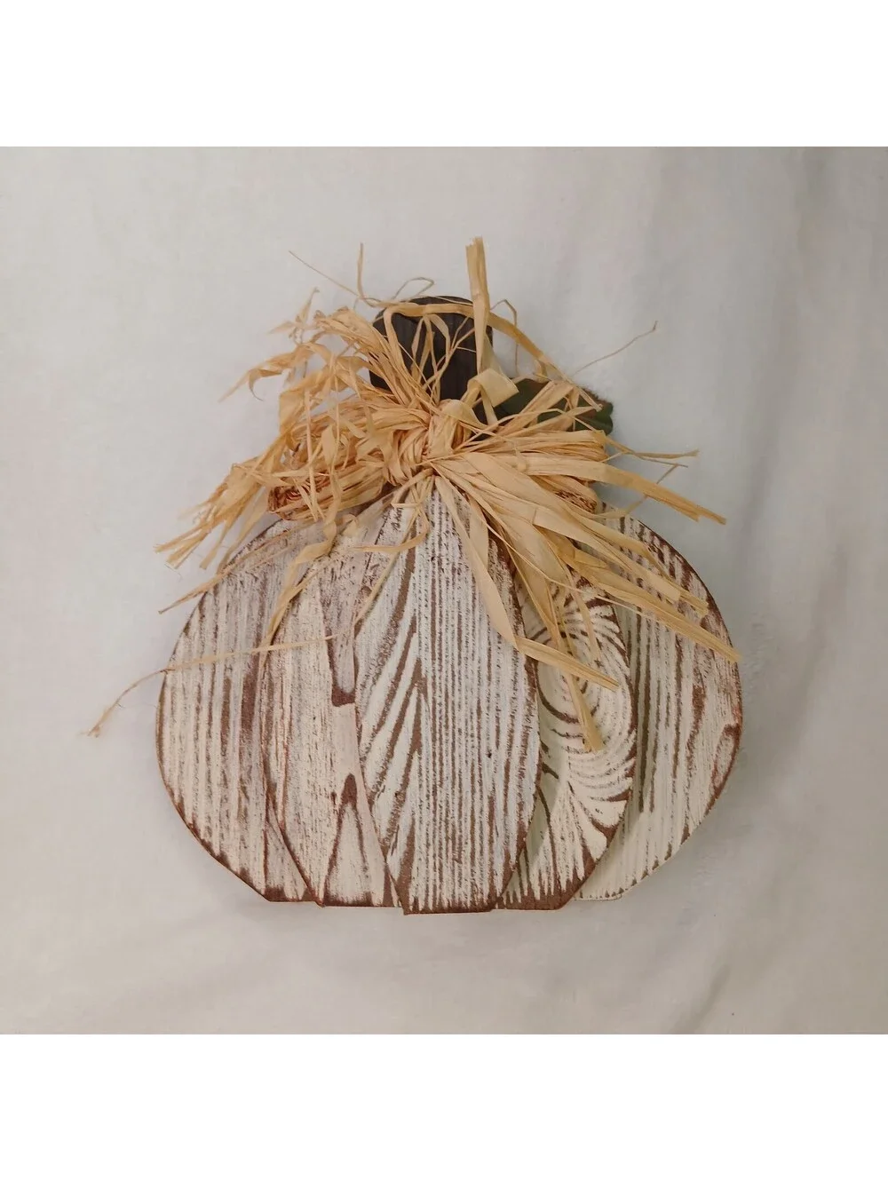 Farmhouse Wood Pumpkin Cut Out Countertop Decoration Neutral Autumn Folk Art